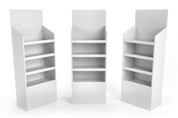 istock Big PDQ Display, Empty Packaging Display  With 3 Different Angles. Point Of Sale Display. POP & POS.  3D Render 1612296861