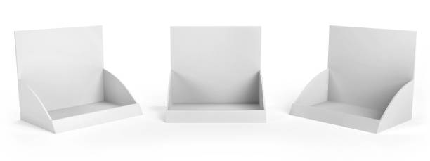 istock PDQ Display, Empty Packaging Display Tray With 3 Different Angles. Point Of Sale. 3D Render 1612297382