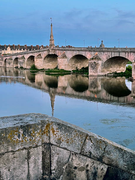 istock Jacques-Gabriel Bridge in Blois at dusk 1612402670
