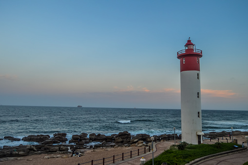 Umhlanga Lighthouse one of the worl'd iconic lighthouses in Durban north KZN South Africa