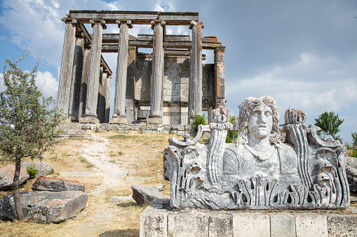 Sculptured figure. Achilion palace, Benitses - Corfu, Greece.
