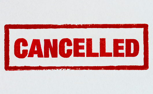 Cancelled stamp on white background.