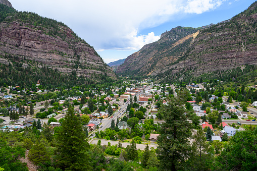 Photograph of the historic town of Ouray, Colorado.