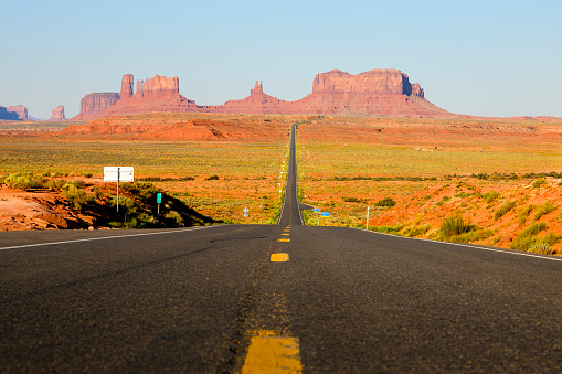 Landscape photograph of Monument Valley