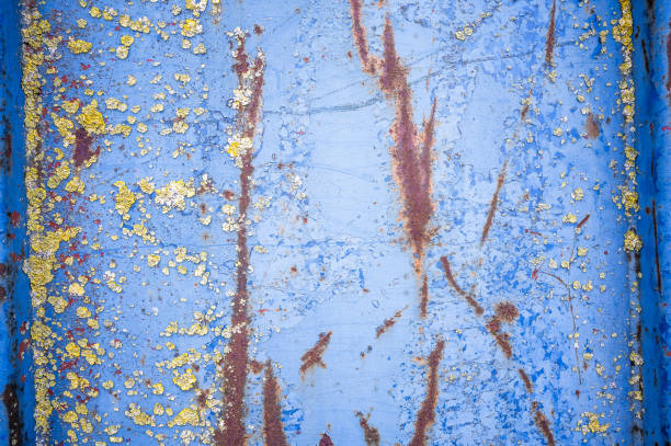 istock Close-up of a rusty metal container 1612566098