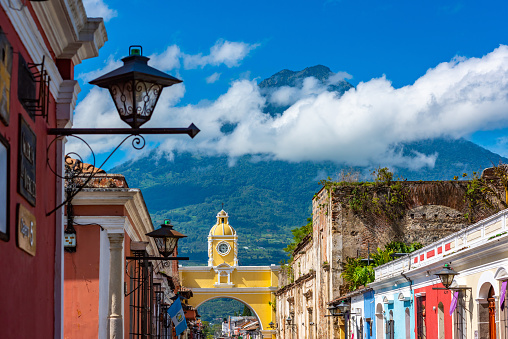 The Arco de Santa Catalina is one of the most visited tourist spots in Antigua Guatemala.