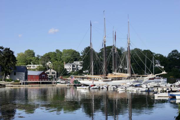 istock Boats in Camden Harbor Maine 1612626977