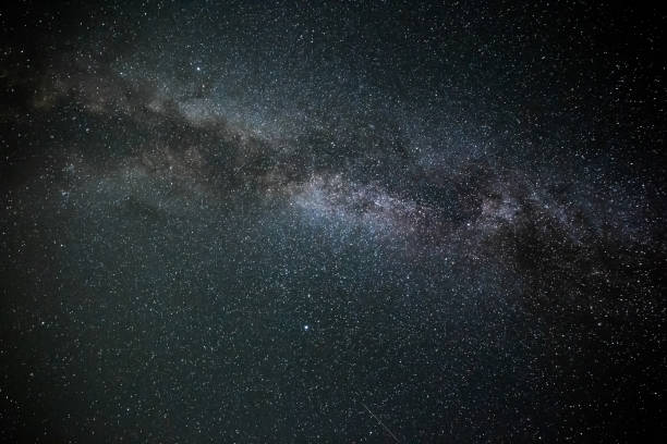 istock Milky way. Beautiful night starry sky 1612671885