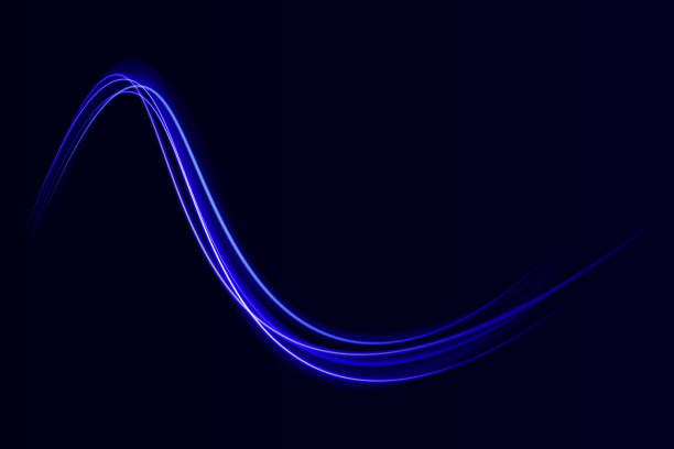 istock Radial color spirals. Acceleration speed motion on night road. 1612701080