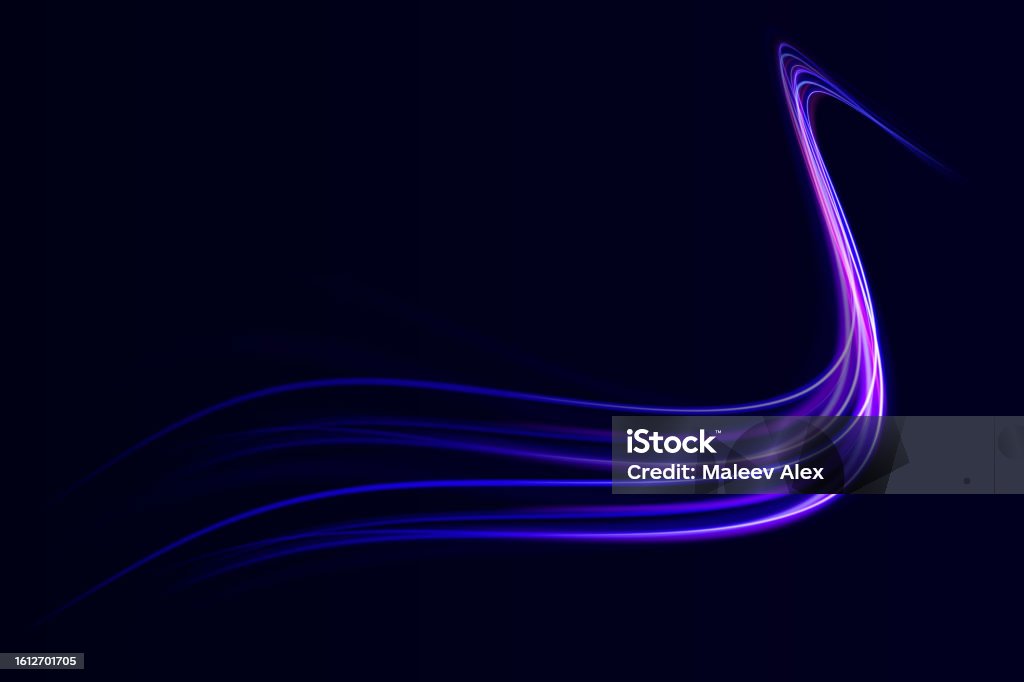 Speed Color Graphics Radial Color Spirals Acceleration Speed Motion On Night Road Stock ...