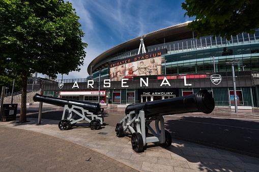 London, United Kingdom – July 18, 2022: the Arsenal Stadium in London, United Kingdom