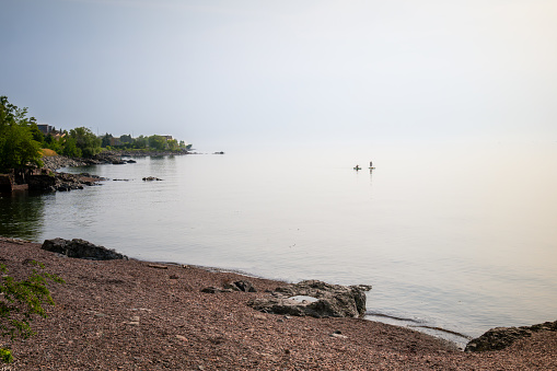 Overcast day on the Great Lakes in Minnesota