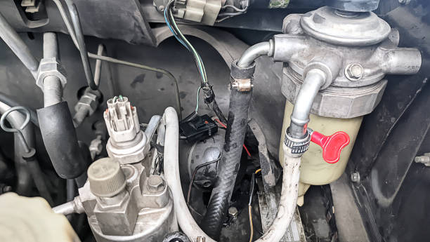 istock The inside of a diesel car engine on the diesel pump section 1612807655