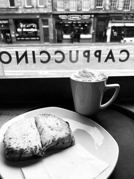Black and white breakfast