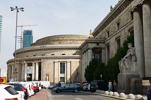 Warsaw, Poland – June 15, 2013: A museum of science and culture in Warsaw, Poland, located in the heart of the city