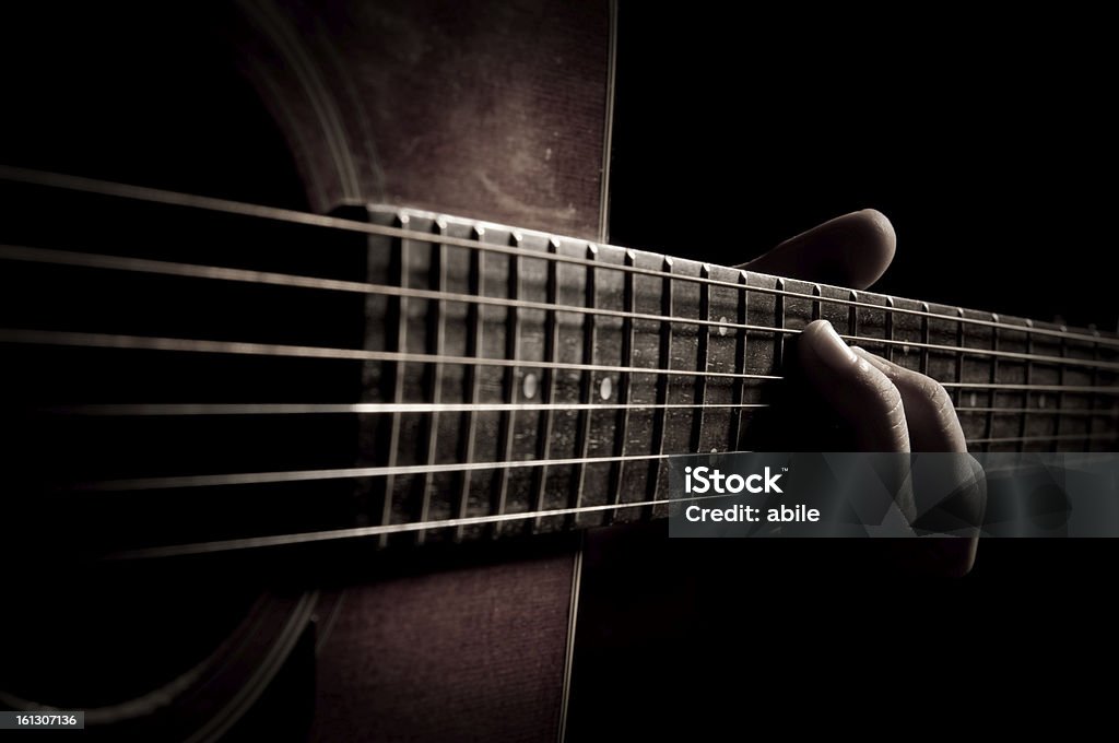 Musik machen - Lizenzfrei Akustikgitarre Stock-Foto