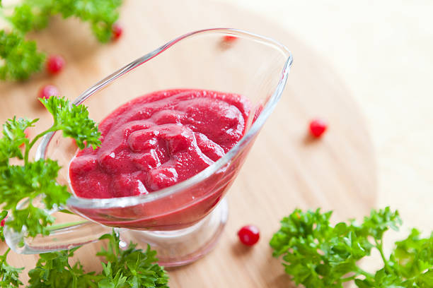 istock berry sauce and parsley leaves 161307264