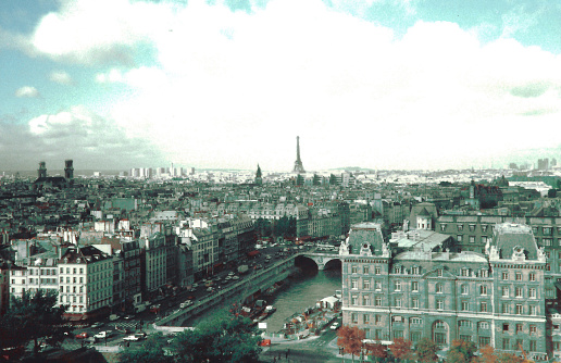 Marylebone & Farringdon, The City of London, England, United Kingdom, Great Britain - 8th of January, 2024: An aerial photo shot presents an awe-inspiring panorama of the United Kingdom's capital city, London, in broad daylight. The urban landscape of London City.