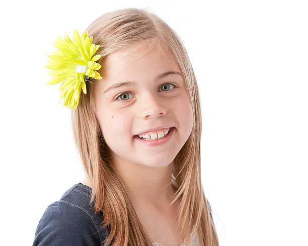 istock Real People: Caucasian Smiling Little Girl Head Shoulders 161310256