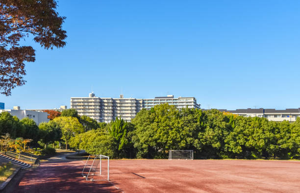 Residential areas and athletic fields.
