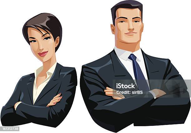 Businesswoman Businessman Stock Illustration - Download Image Now - Men, Sensuality, Adult