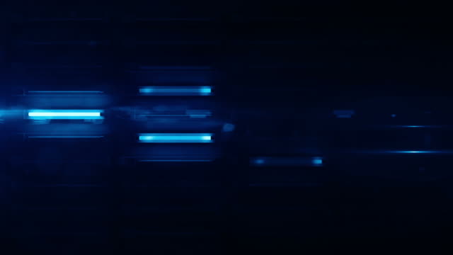 Fluorescent Light Wall Background Loop - Blue Glow (Full HD)