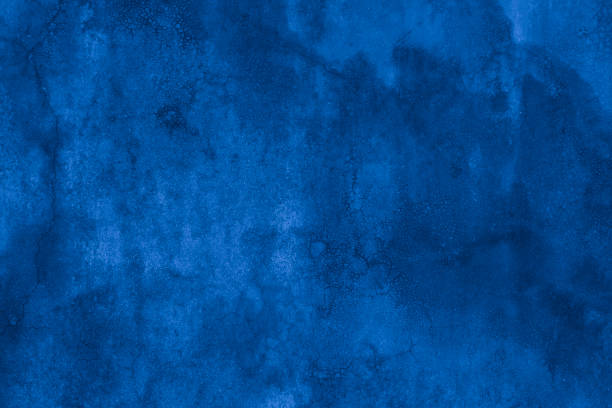 istock Old wall pattern texture cement blue dark abstract  blue color design are light with black gradient background. 1613225846