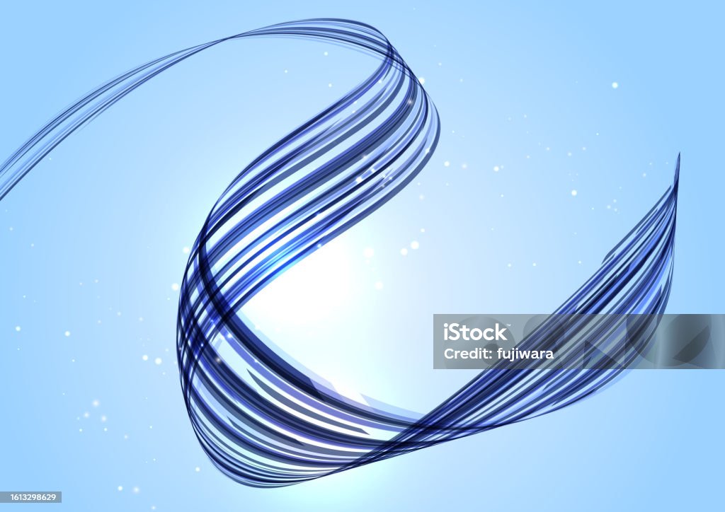 Complex Blue Abstract Wave Background Stock Illustration - Download ...