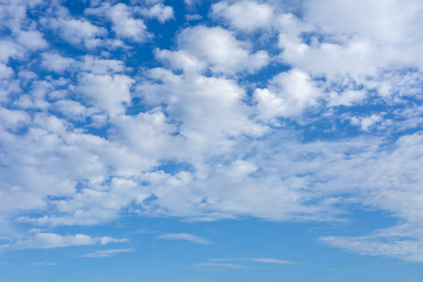 istock Bright blue sky and white clouds in summer in Thailand. 1613317652