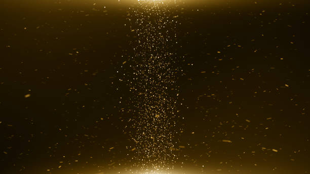 istock Particles gold glitter bokeh award dust abstract background 1613318186
