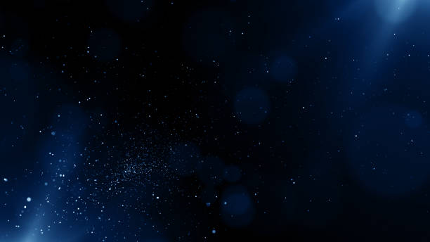 istock Particles Blue dust abstract light bokeh motion titles cinematic background 1613318187