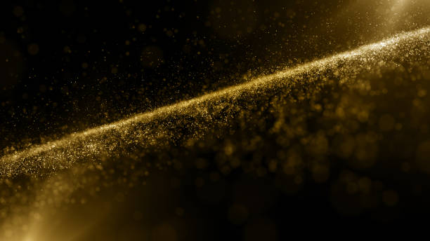 istock Particles gold glitter bokeh award dust abstract background 1613318189