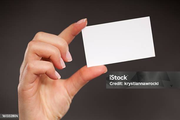 Пустой Визитная Карточка — стоковые фотографии и другие картинки Поздравительная открытка - Поздравительная открытка, Кисть руки человека, Визитная карточка