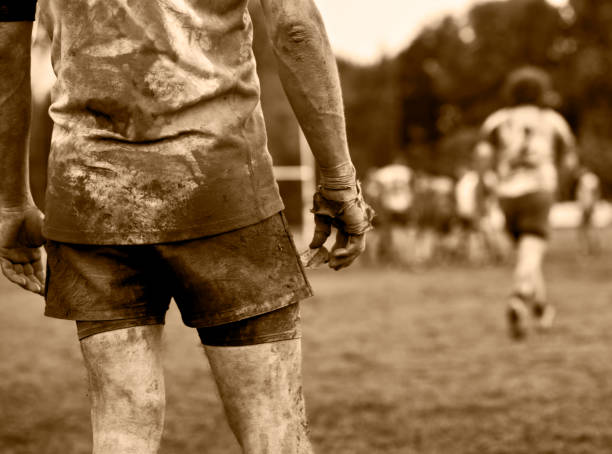 istock Rugby Player Waiting For PLaying, Sepia Toned 161333697