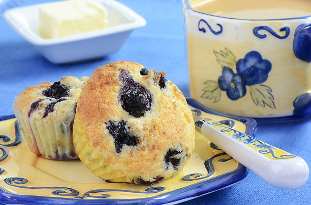 블루베리 머핀 - muffin blueberry muffin blueberry butter 뉴스 사진 이미지