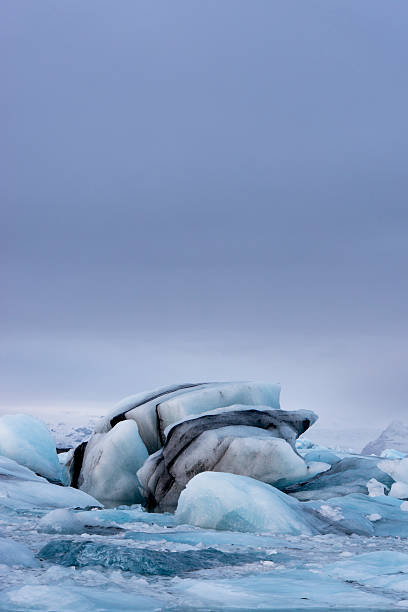 Geleira, Islândia Icebergue - fotografia de stock