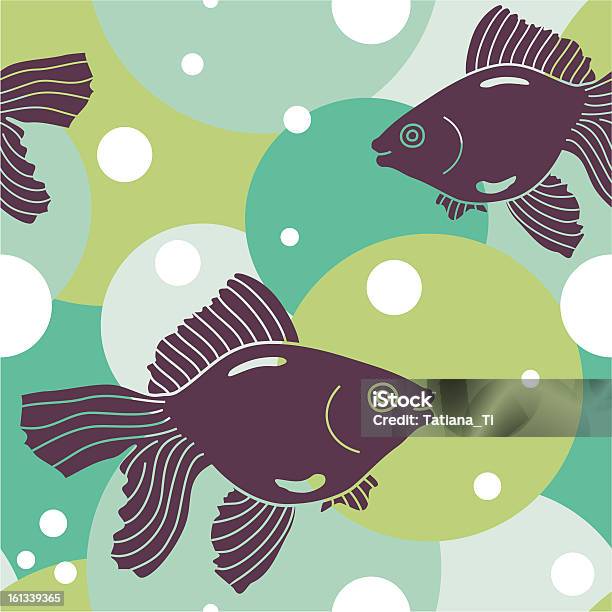 Peixes Padrão - Arte vetorial de stock e mais imagens de Abstrato - Abstrato, Animal, Animal selvagem