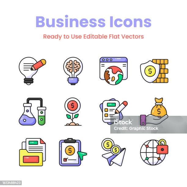 Business Formulation Vector Check This Creatively Designed Business Vectors Set Easy To Use And ...