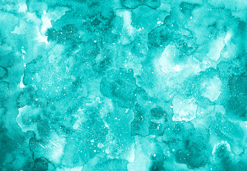 Turquoise Watercolor Texture Stock Illustration - Download Image Now ...