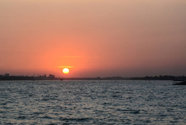 istock Riverscape at the sunset in Vietnam 1613575208