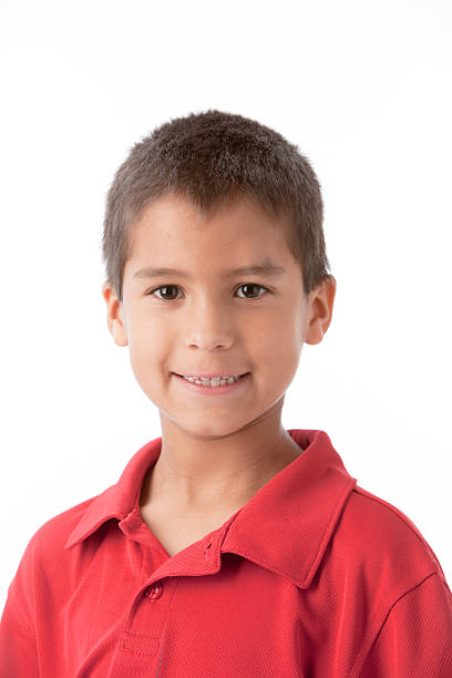 istock Real People: Hispanic Smiling Little Boy Head Shoulders 161357770
