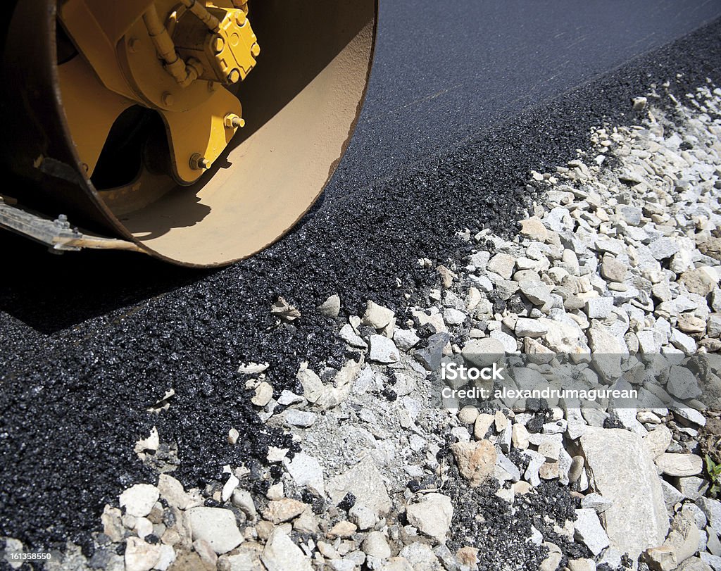 Asphalt angesiedelt - Lizenzfrei Arbeitsstätten Stock-Foto