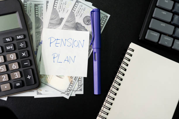 istock Investments Concept. Pension Plan. Retirement concept. Pension calculation concept. 1613590310