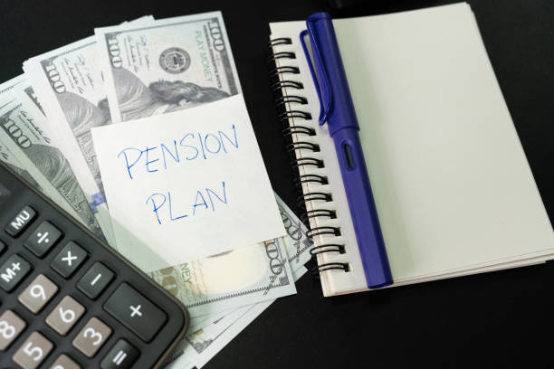 istock Investments Concept. Pension Plan. Retirement concept. Pension calculation concept. 1613590865