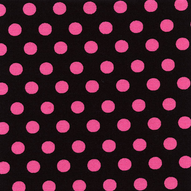 A high resolution black fabric with pink polka dots. Can be used for backgrounds. XXXL