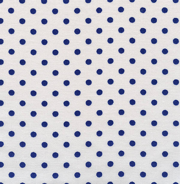 istock High Resolution White Fabric Blue Polka Dots Texture and Backgro 161361680