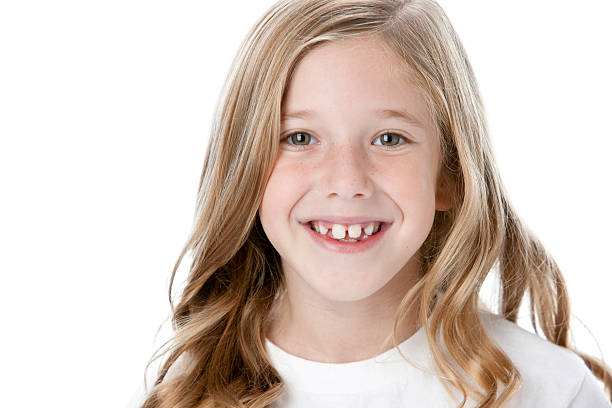 istock Real People:  Head Shoulders Smiling Caucasian Little Girl 161363388
