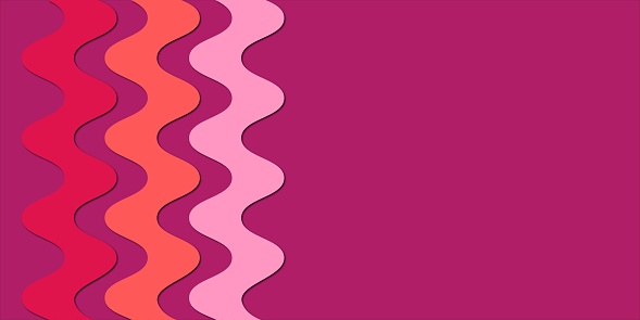 An illustration of a vibrant abstract design with a variety of colorful, wavy lines