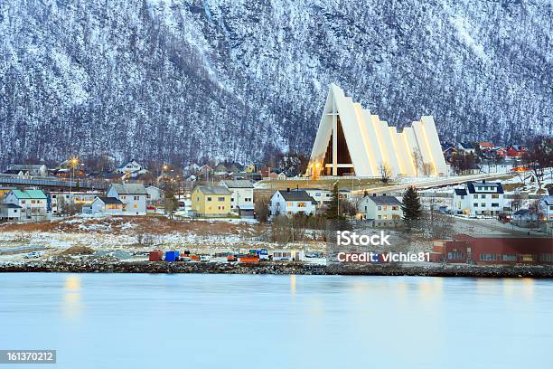 Tromso Cityscape Arctic Cathedral Stock Photo - Download Image Now - Tromso, Norway, Cathedral