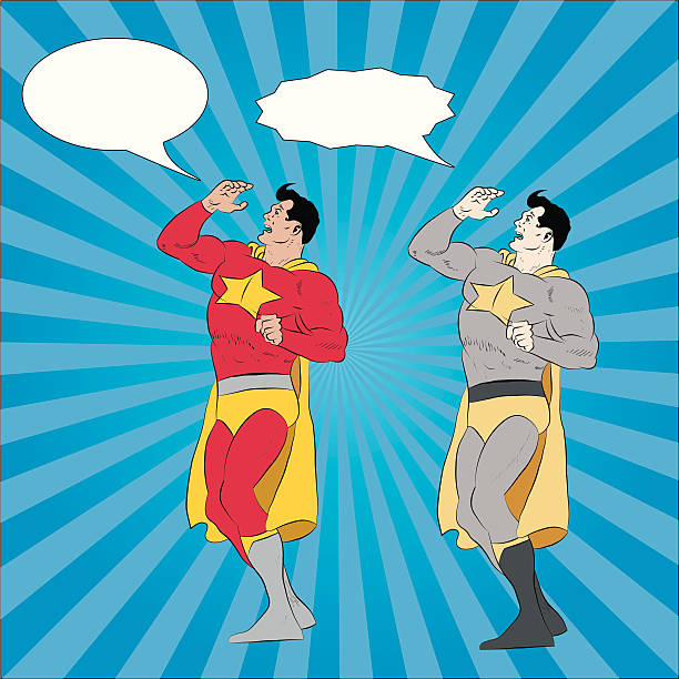 illustrazioni stock, clip art, cartoni animati e icone di tendenza di chiamate tutti degli eroi. - mask superhero heroes men